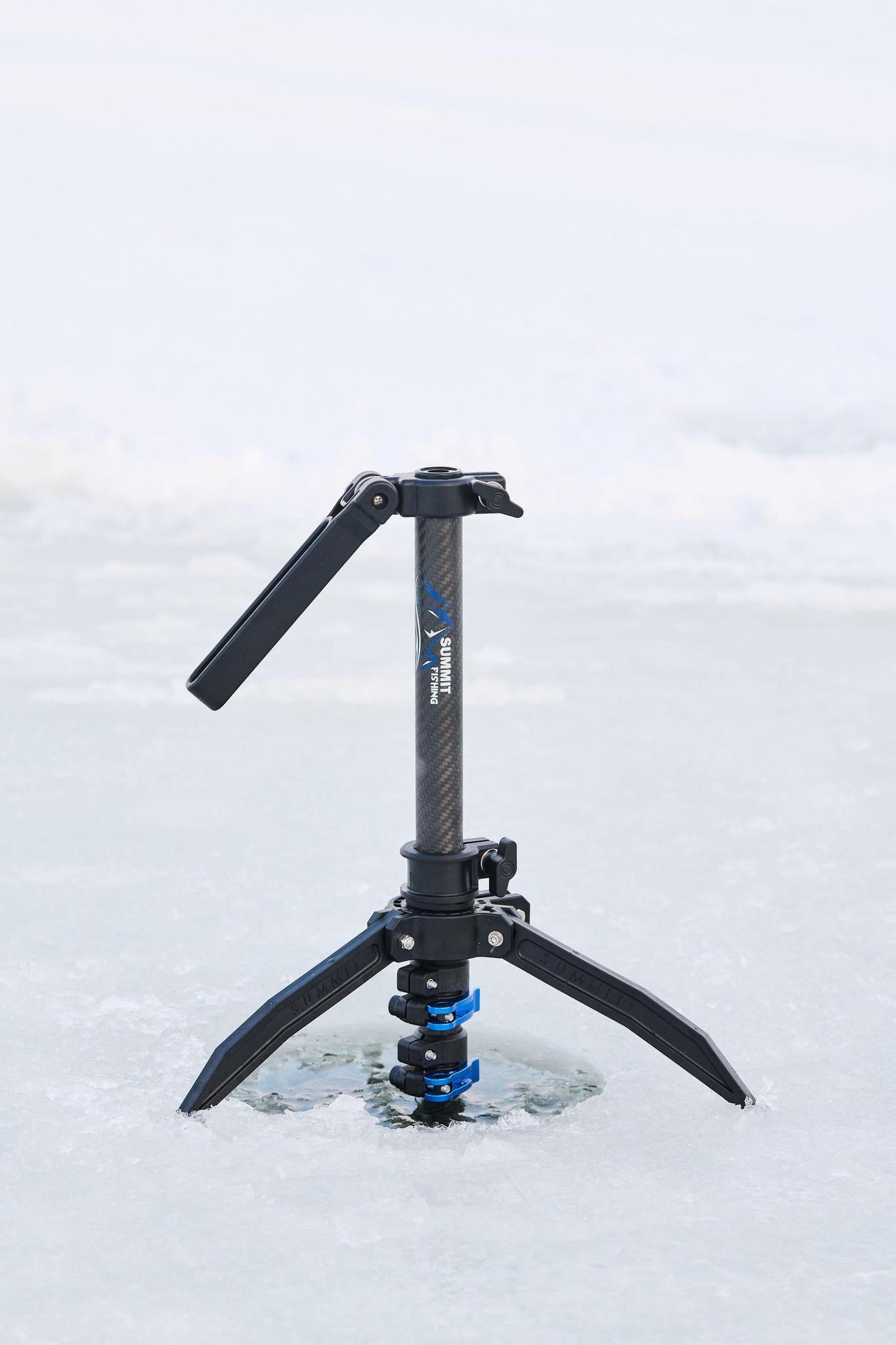 Ice Mount Fishing Tripod | Heavy Duty Ice Pole Stand