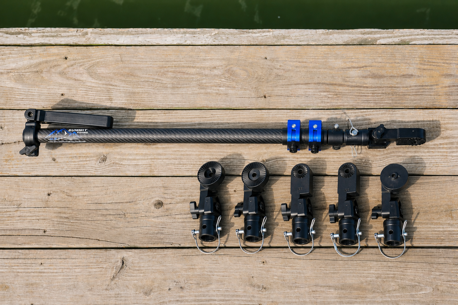FFS Carbon Fiber Transducer Pole Combo | Transducer Poles | Summit Fishing Equipment 32"-80" / MEGA Live 2 FFS Carbon Fiber Transducer Pole Combo | Transducer Poles | Summit Fishing Equipment 32"-80" / MEGA Live 2