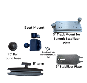 Summit 3" Track Boat Mount Kit