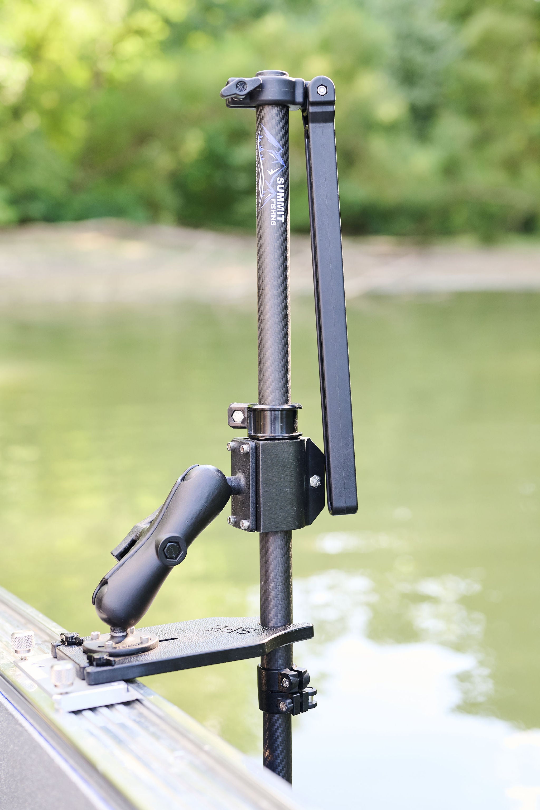 deep sea fishing pole mount Sonar Mount Stabilizer Plate | Live Sonar Pole Mount System