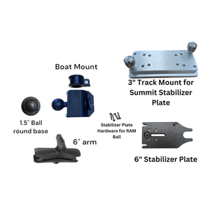 Summit 3" Track Boat Mount Kit
