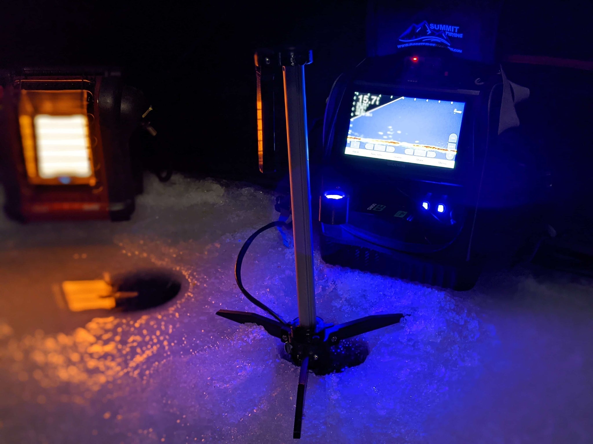 Garmin Livescope Transducer Pole and Ice Mount/Tripod Combo (ICE